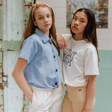 Lade das Bild in den Galerie-Viewer, Jeans Blouse P54008
